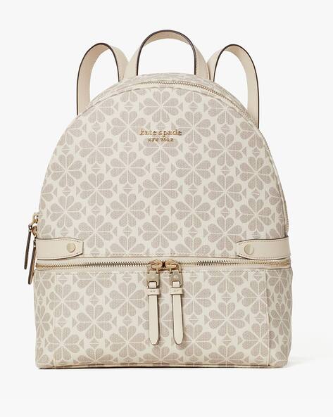 Buy KATE SPADE Floral Print Canvas Day Backpack | Beige Color Women | AJIO  LUXE