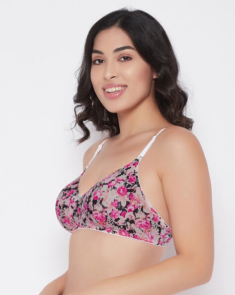 Buy Clovia Padded Non Wired Medium Coverage T-Shirt Bra - Pink at Rs.441  online