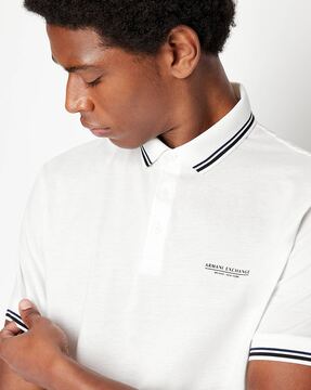 Mens T-shirts Armani Exchange T-shirts Armani Exchange T-shirt E Polo Uomo in White for Men 