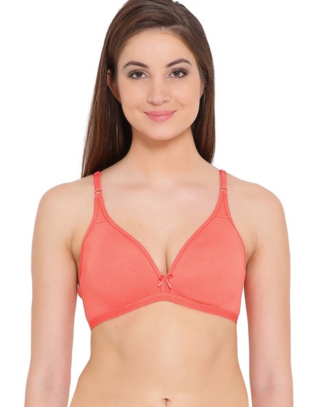 Non-Padded Sports Bra with Transparent Straps