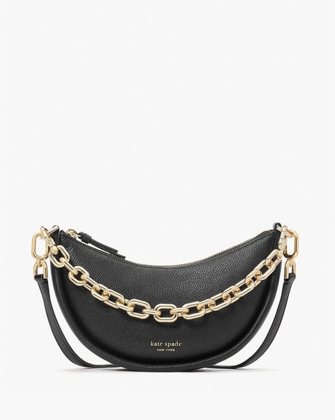 Kate Spade Black Bag with Gold Chain