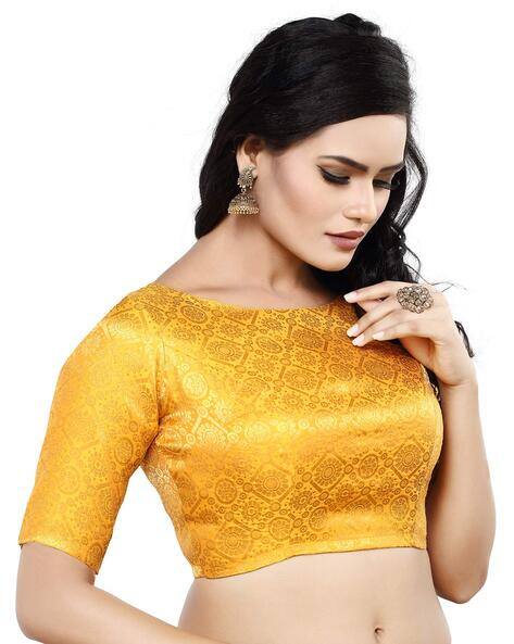 Buy Yellow Blouses for Women by Madhu Fashion Online