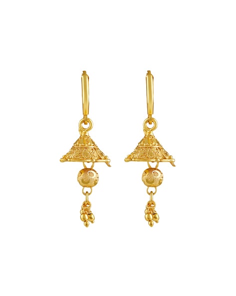 Delicate Jhumki Earrings with Pearl Droppings – VOYLLA