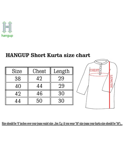 kurta waist size