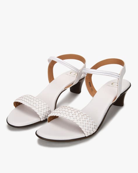 Braided Slingback Kitten Heels