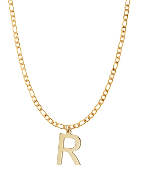 Pave Initial Necklace Letter R Created with Zircondia® Crystals by Philip  Jones Jewellery