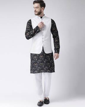 half coat with kurta