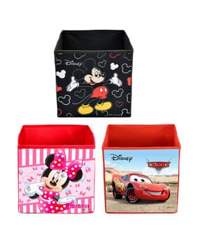 kuber industries Set of 3 Disney Print Foldable Storage with Handle-picture-43