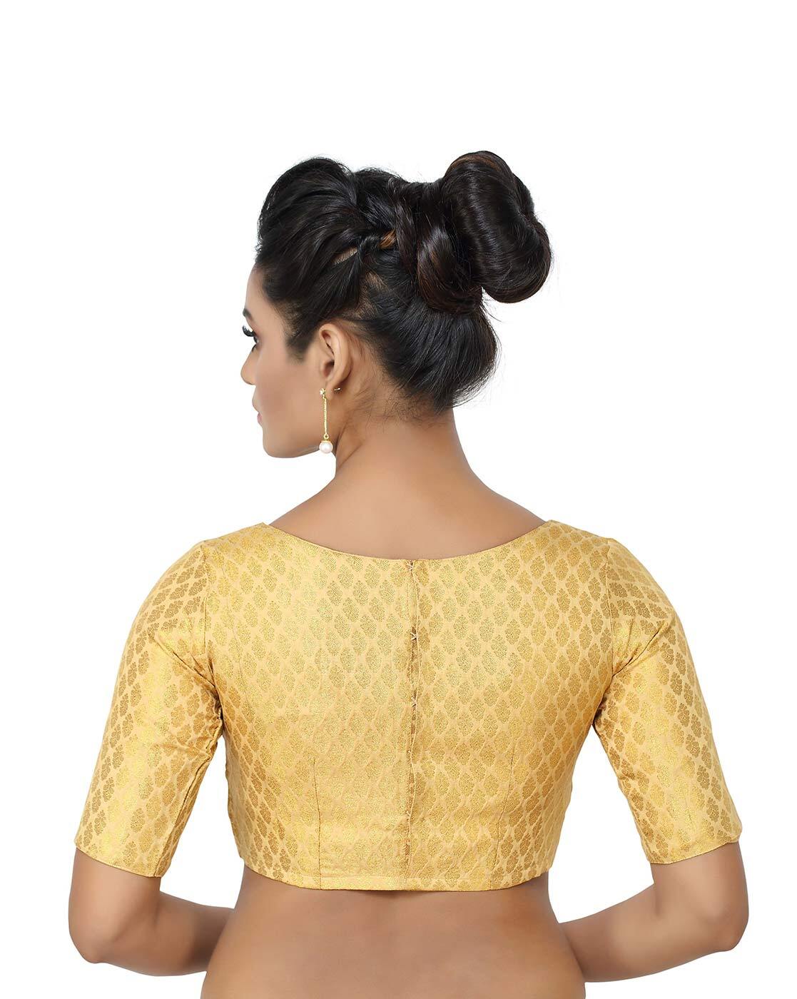 Buy Gold Blouses for Women by Madhu Fashion Online | Ajio.com