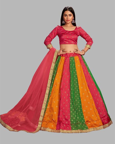 zeelpin floral lehenga