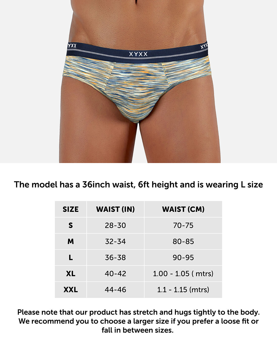 Pack of 2 Printed Briefs with Elasticated Waist Band