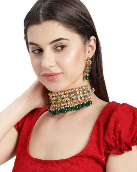 Buy Multi Colored Choker Necklace for Women Online at Ajnaa Jewels