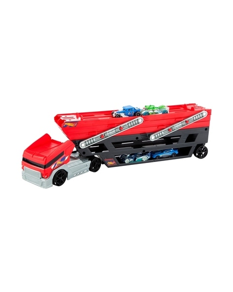 Hot wheels mega hauler cheap with cars