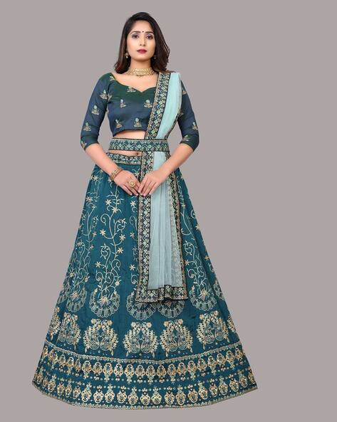 zeelpin floral lehenga