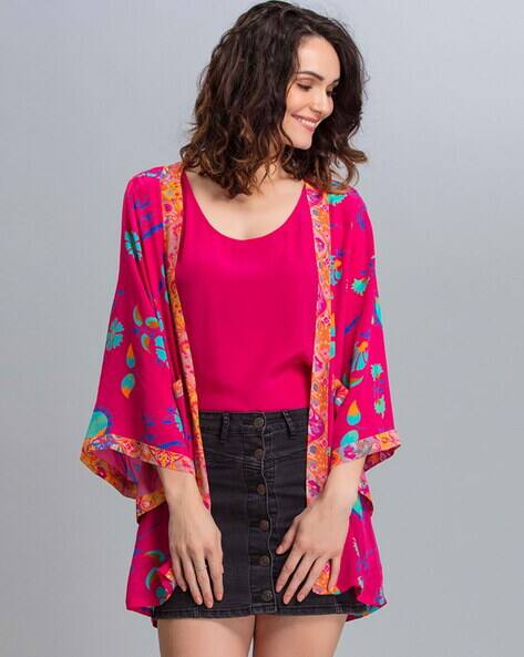 rae floral jacket kimono