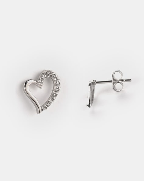 Sweetheart Earrings in Sterling Silver – Mondo Mondo