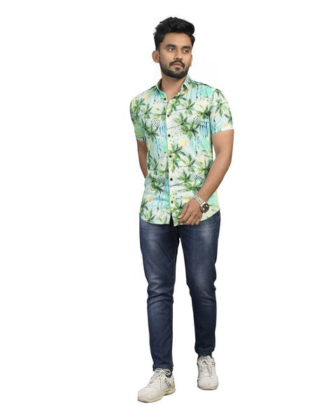 I-Code Men Printed Casual Multicolor Shirt - Buy I-Code Men Printed Casual  Multicolor Shirt Online at Best Prices in India