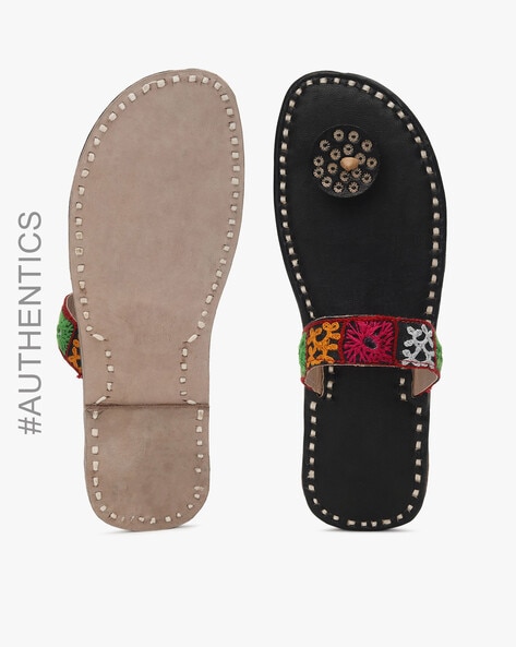 Pure leather online chappals