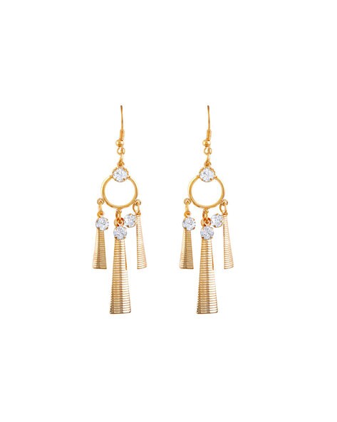 14K Gold Fancy Dangling Drop Hanging Earrings – Ioka Jewelry