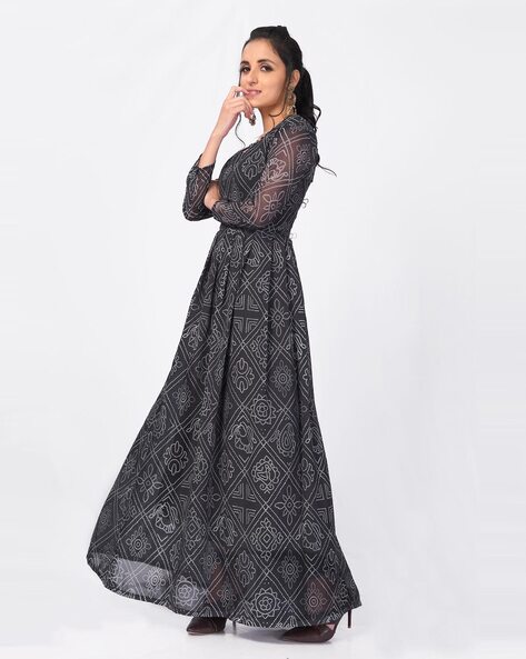 Buy SANCIA Women Georgette Kurta Palazzo Set For Women & Girls | Ethnic Wear  For Women | Indian Dress For Women | Kurta Set With Dupatta | Floral  Embroidered Kurta (Black) (L)