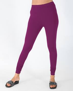Buy Purple Leggings for Women by INDIAN 