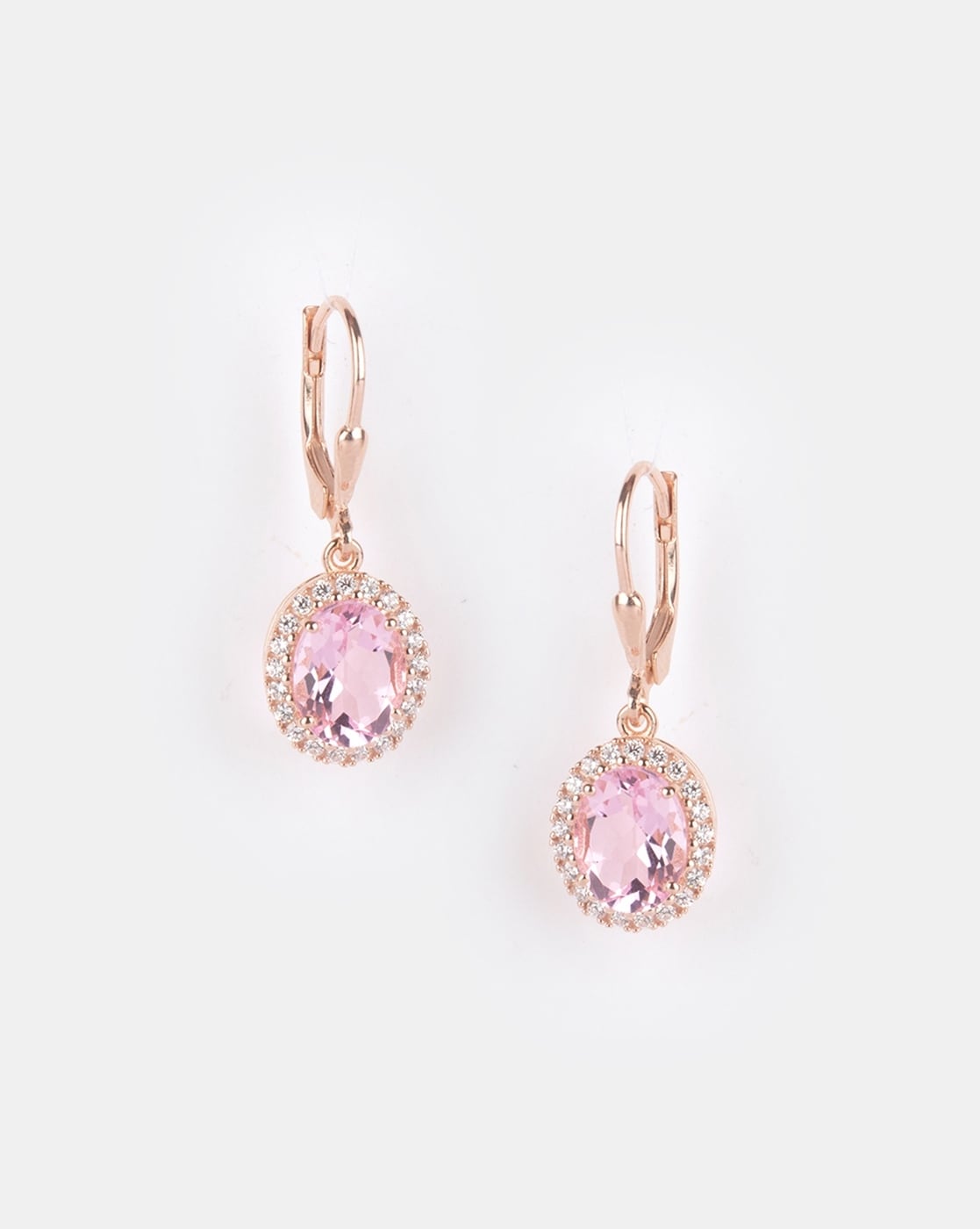 Priyaasi Pink Flower American Diamond Drop Earrings at Rs 428/pair |  Gurgaon | ID: 25368500562