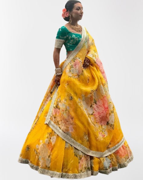 zeelpin floral lehenga