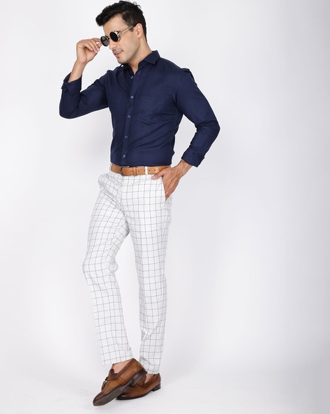 Buy Black Trousers & Pants for Men by BLACK DERBY Online | Ajio.com