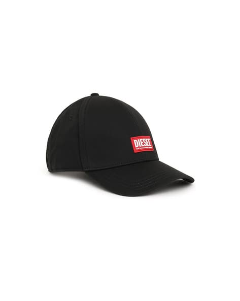 【DIESEL】 Corry-Gum Baseball Cap Black Men's Baseball cap with logo embroidery | Diesel CORRY-DIV-WASH