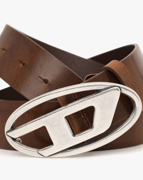 DIESEL B-1DR, Brown Men's Leather Belt