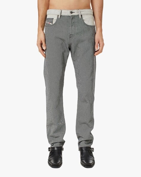 Buy DIESEL 2020 D-VIKER Straight Fit Regular Waist Washed Non 