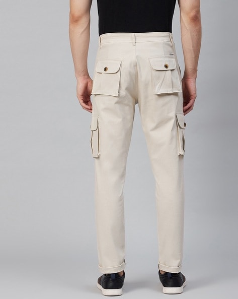 Buy MidRise Slim Fit Cargo Pants online  Looksgudin