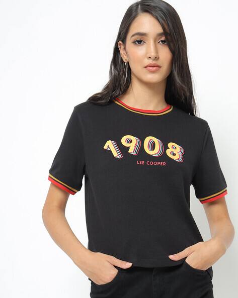 Lee Cooper Numeric Print Crew-Neck T-shirt