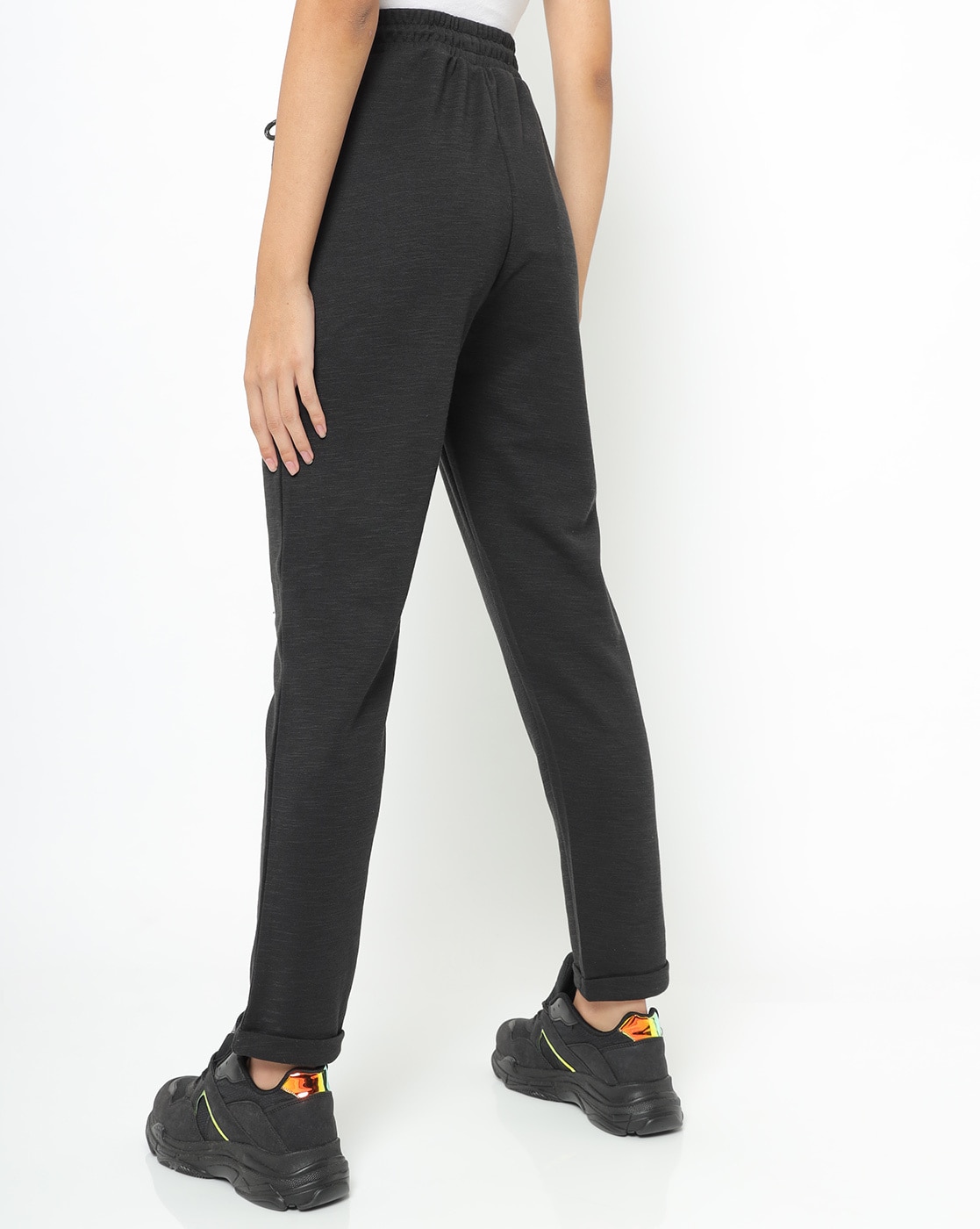 Buy Black Track Pants for Women by Teamspirit Online