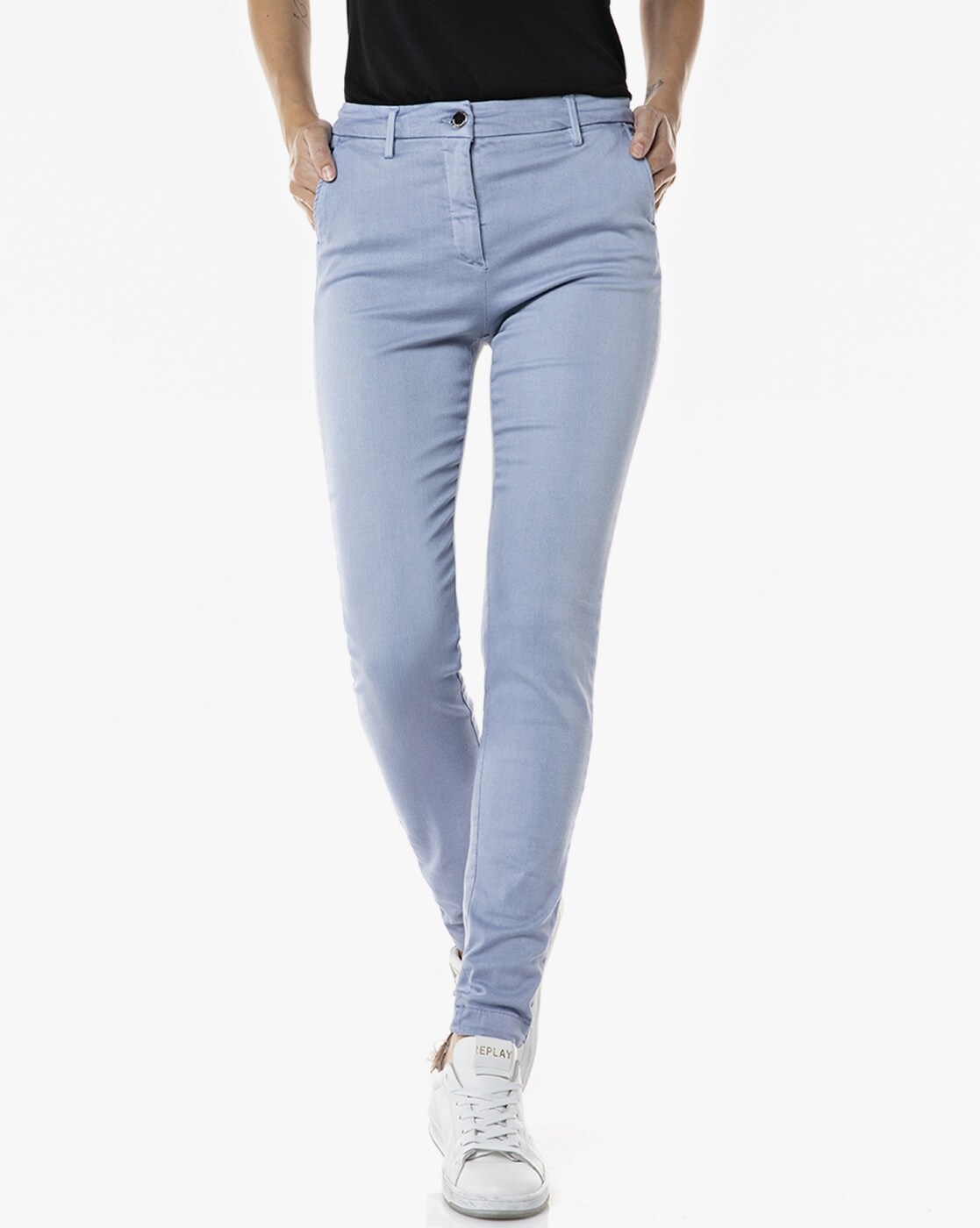 AYAME WOMEN'S SLIM LIGHT BLUE JEANS