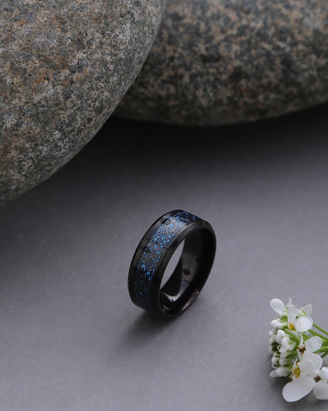 Buy Silver Weave Black Zircon Ring for Women Online in India-vachngandaiphat.com.vn