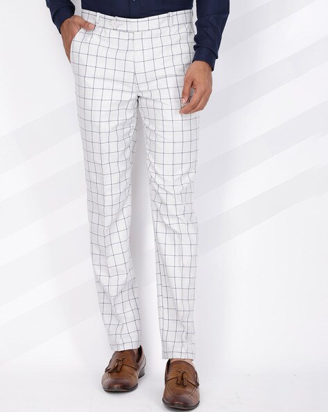 Mens Check Trousers | Check Chinos | boohoo