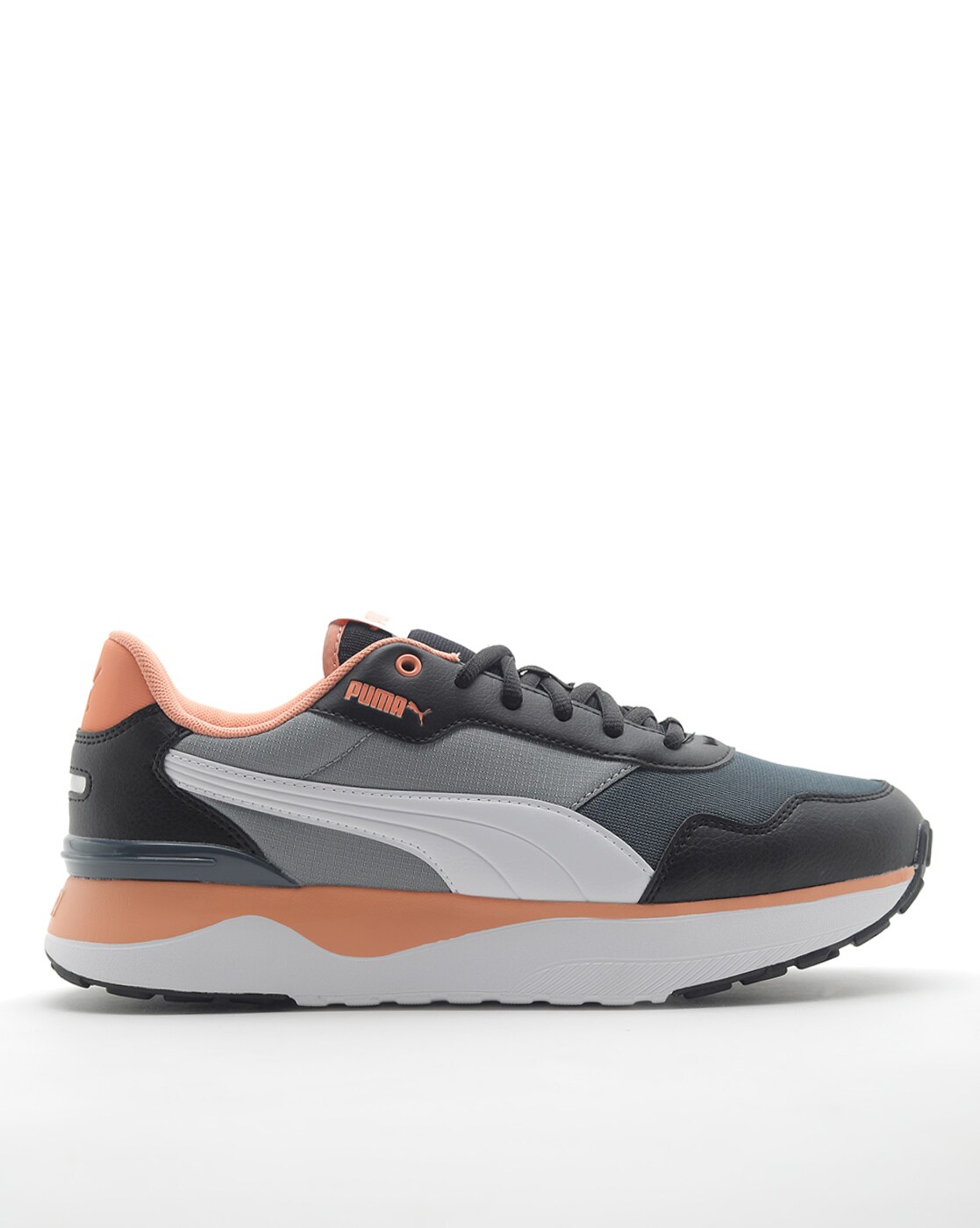 puma panelled lace up shoes