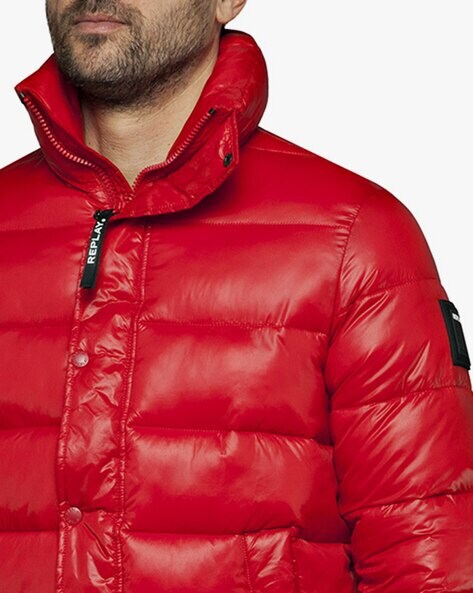 Hooded Shiny Jacket for Men Warm Winter Coats Quilted Bubble Padded Hood  Coat Reflective Bomber Jackets - Walmart.com