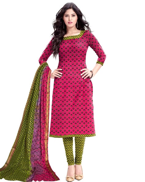 Buy Pranjul cotton unstitched dress material 2829 Online at Low Prices in  India at Bigdeals24x7.com