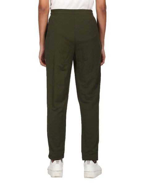 Buy Olive Green Track Pants for Women by ProEarth Online