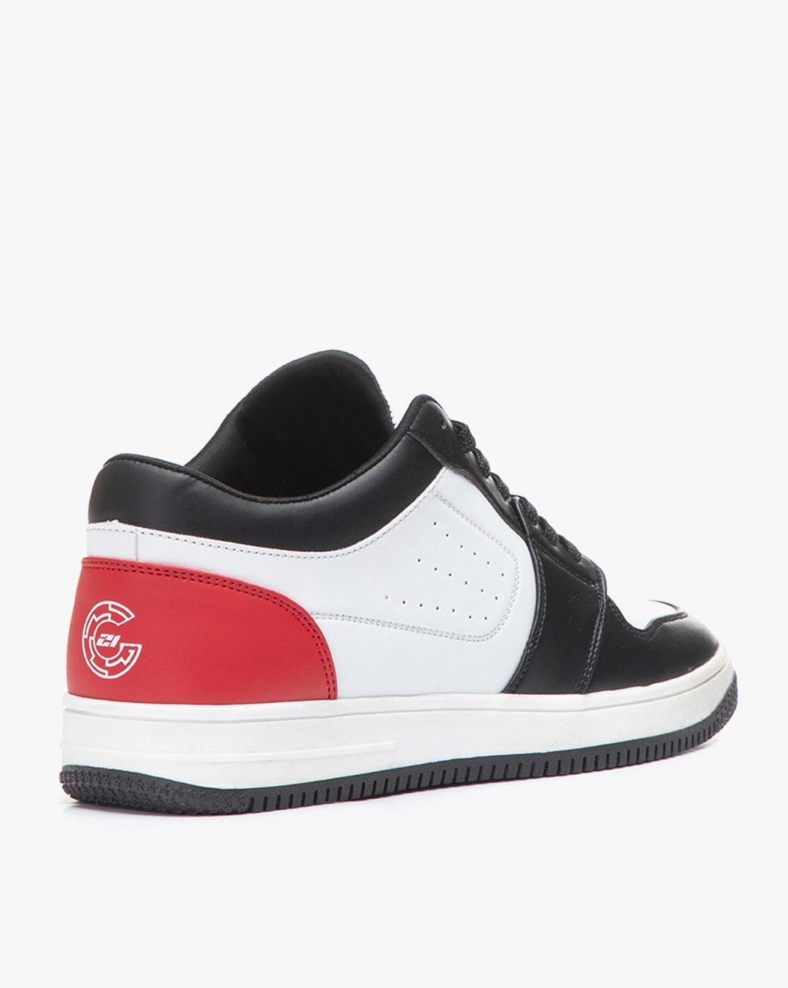 go21 colourblock lace up sneakers with perforations