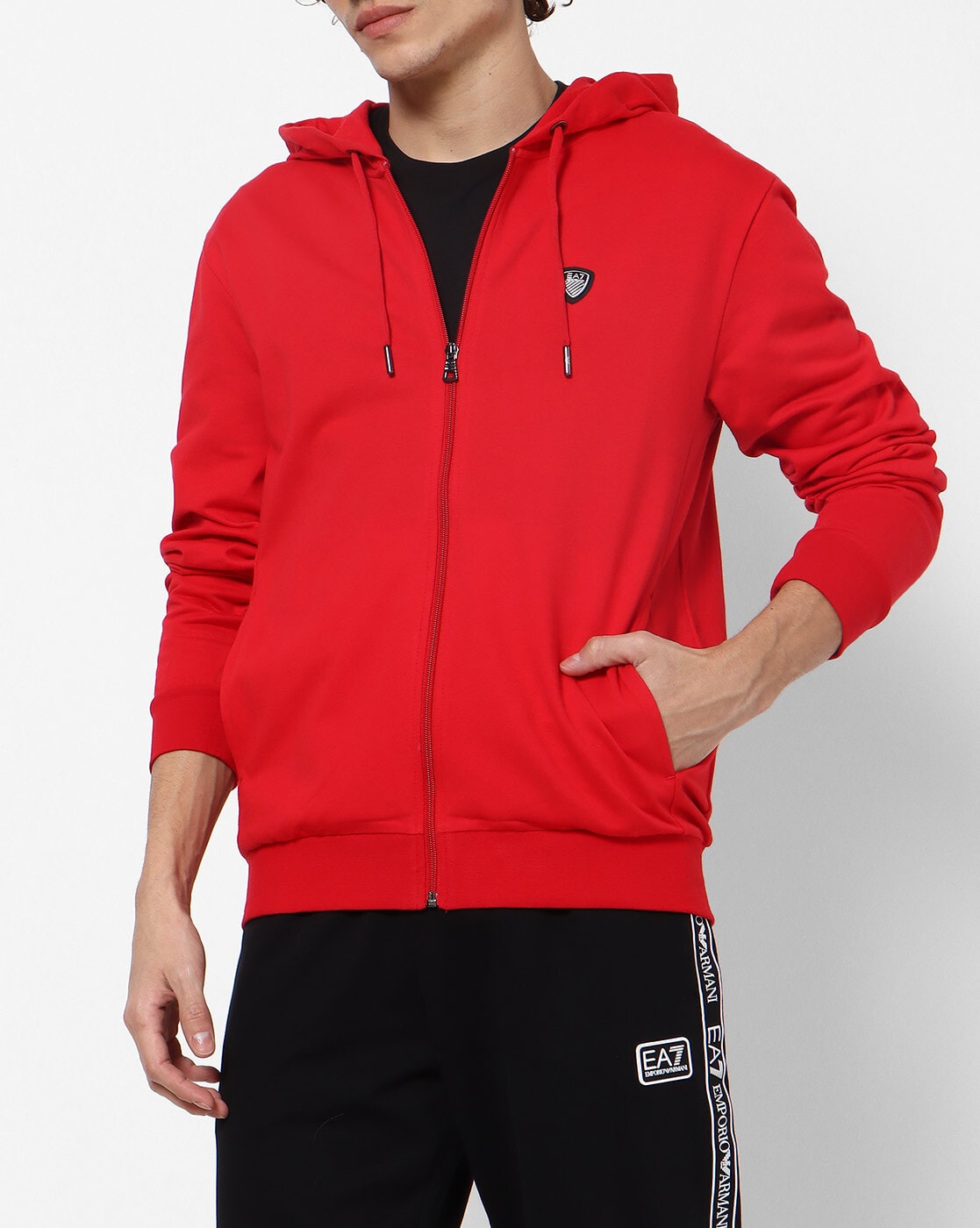 Buy Red Sweatshirt Hoodies for Men by EA7 Emporio Armani Online