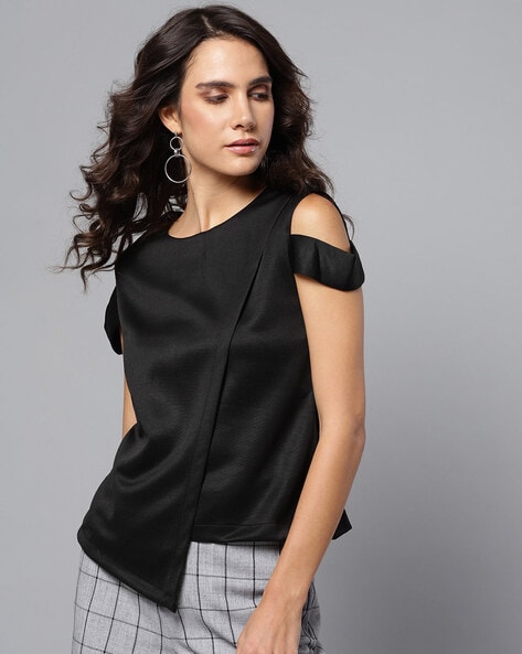 Buy Black Tops for Women by ORCHID BLUES Online