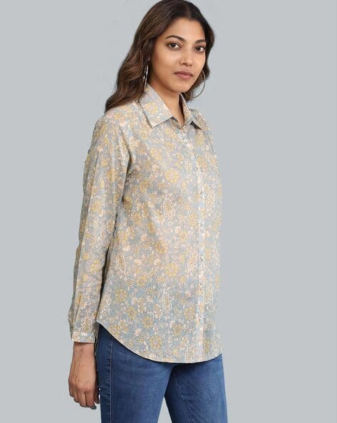 Buy Grey Shirts for Women by Aarke Ritu 
