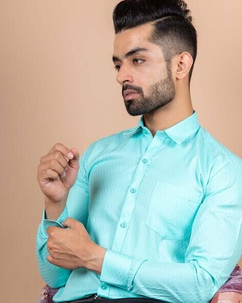 Blue Shirts for Men by Tistabene Online 