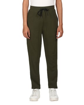 Straight Trackpants with Drawstring Waist