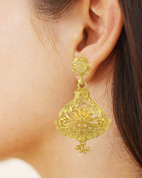 Buy Gold Earrings for Women by ZARIIN Online  Ajiocom