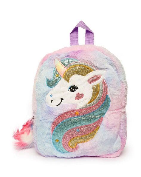 Faux Fur Unicorn Backpack