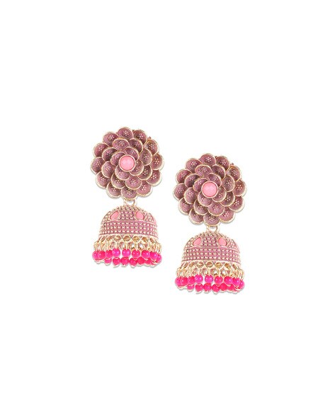 Buy Party Wear Earrings In Gold Online India - Latest Designs 2016